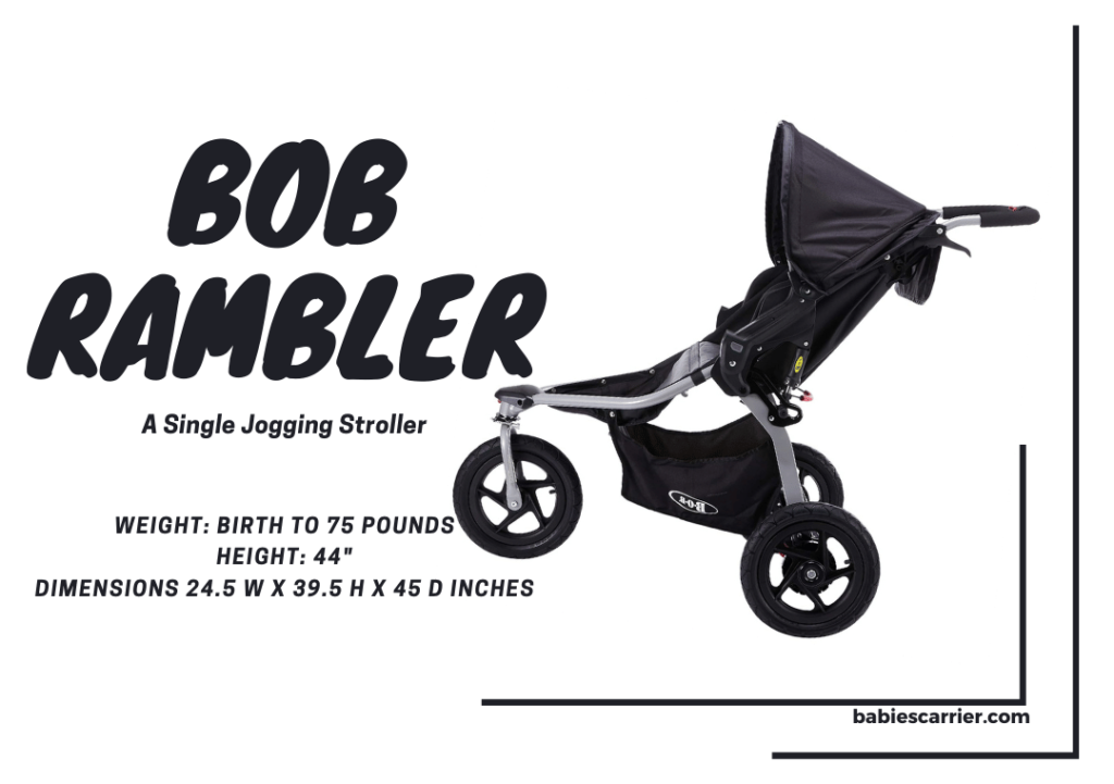 Bob Revolution Vs Rambler-BOB Rambler Single Jogging Stroller-Product Image