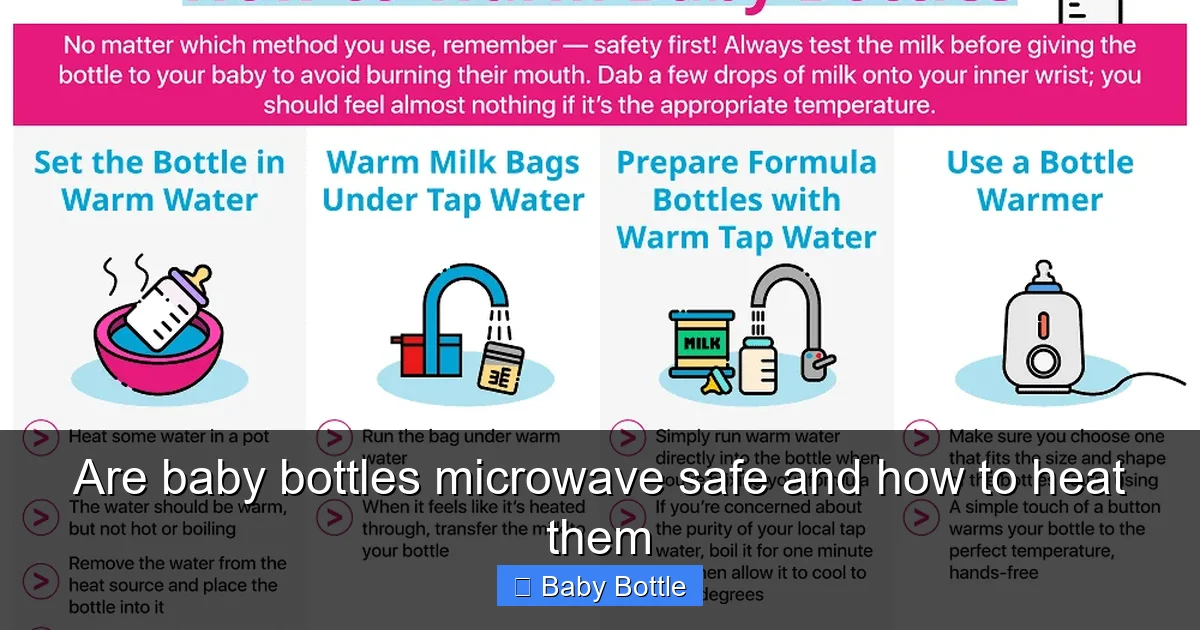 Are baby bottles microwave safe and how to heat them