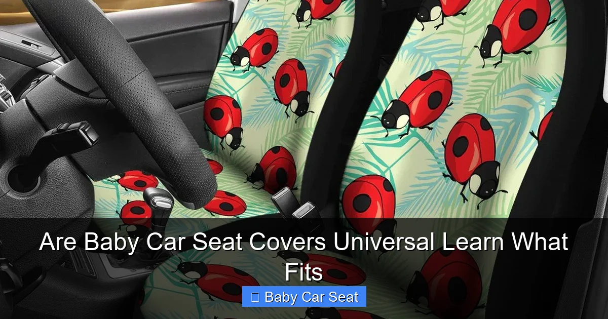 Are Baby Car Seat Covers Universal Learn What Fits