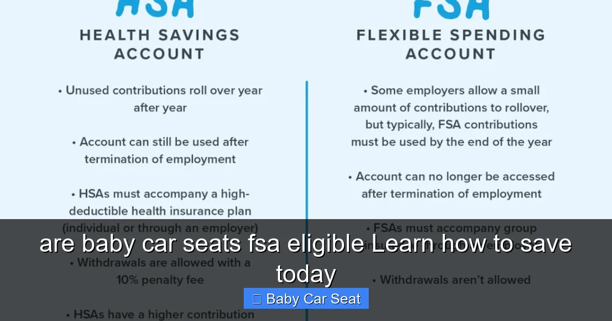 are baby car seats fsa eligible Learn how to save today