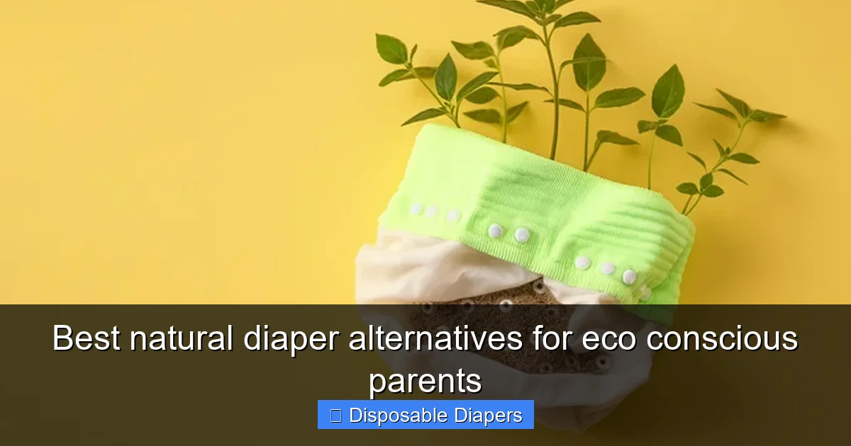 Best natural diaper alternatives for eco conscious parents