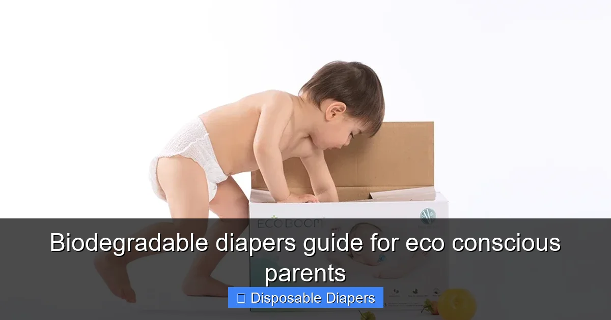 Biodegradable diapers guide for eco conscious parents