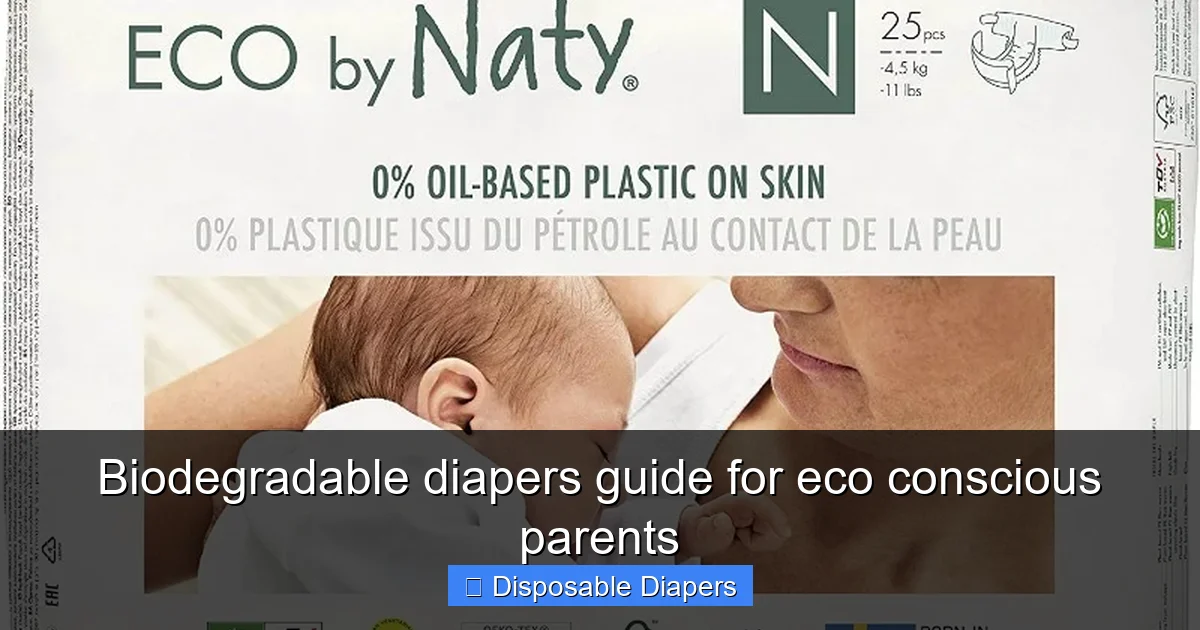 Biodegradable diapers guide for eco conscious parents