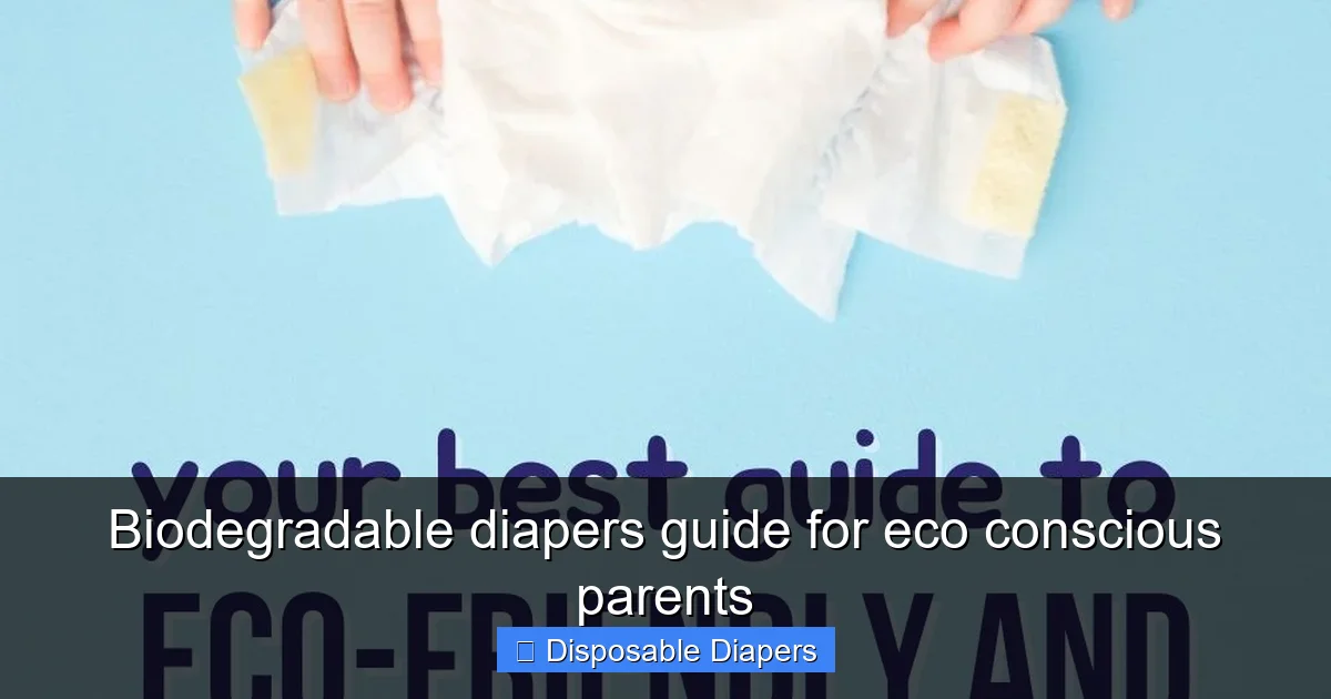 Biodegradable diapers guide for eco conscious parents