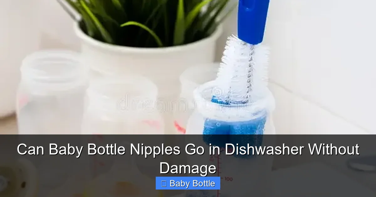 Can Baby Bottle Nipples Go in Dishwasher Without Damage