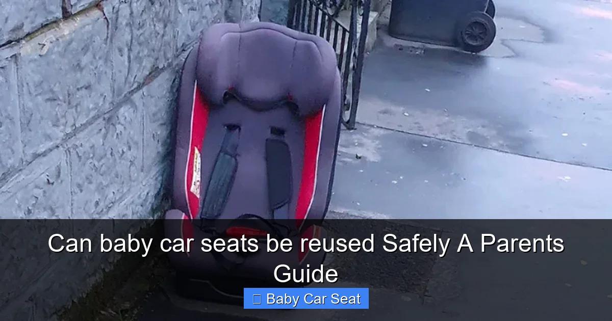 Can baby car seats be reused Safely A Parents Guide