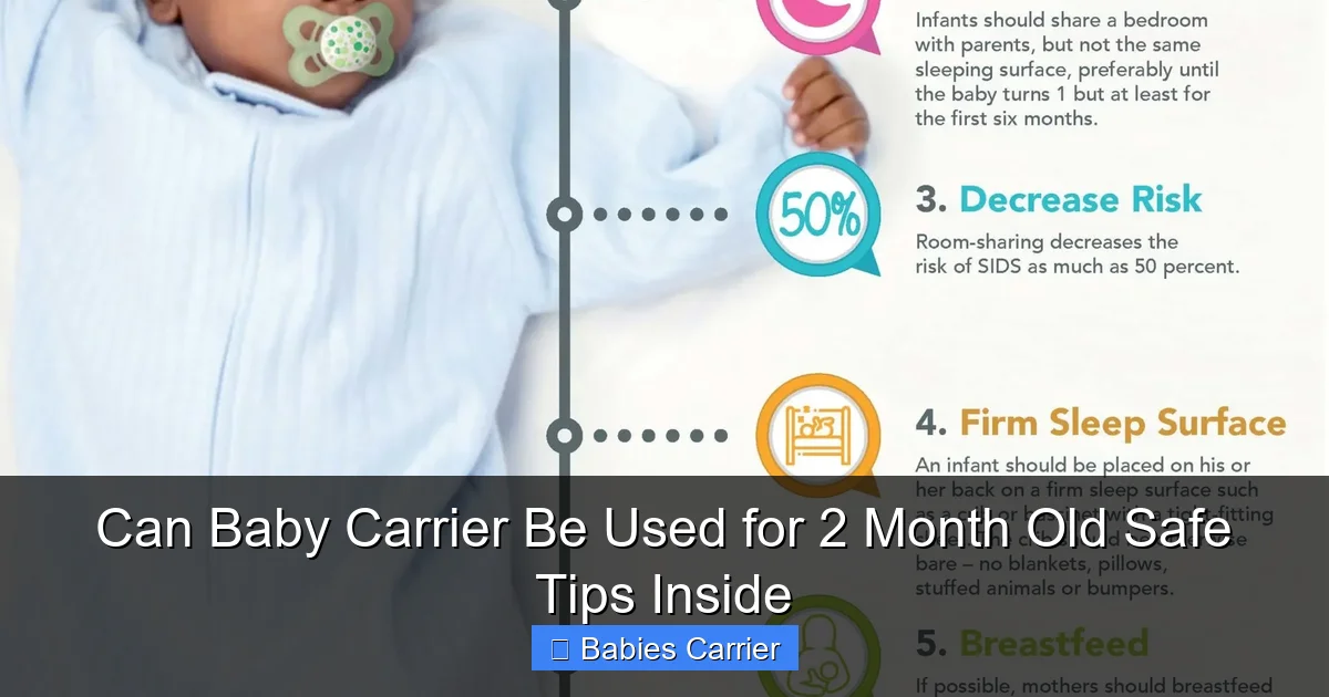 Can Baby Carrier Be Used for 2 Month Old Safe Tips Inside