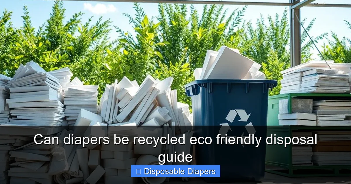 Can diapers be recycled eco friendly disposal guide