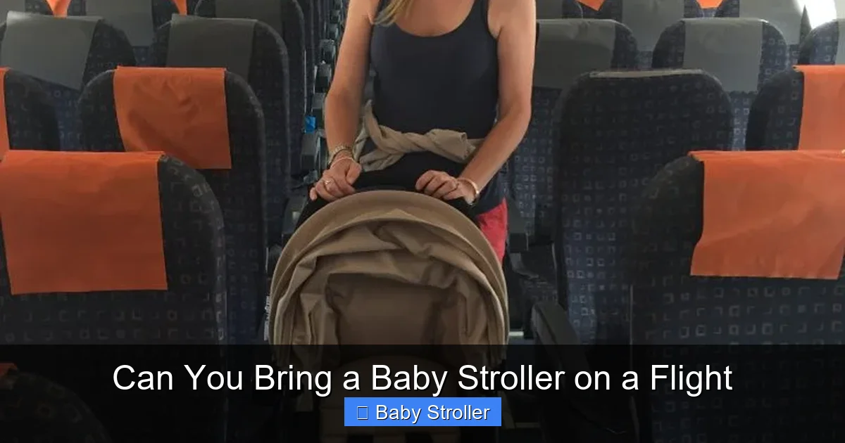 Can You Bring a Baby Stroller on a Flight