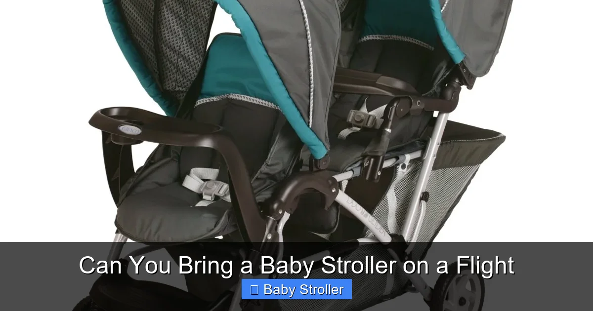 Can You Bring a Baby Stroller on a Flight