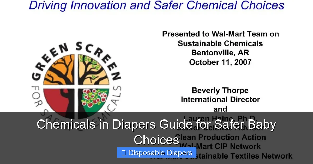 Chemicals in Diapers Guide for Safer Baby Choices