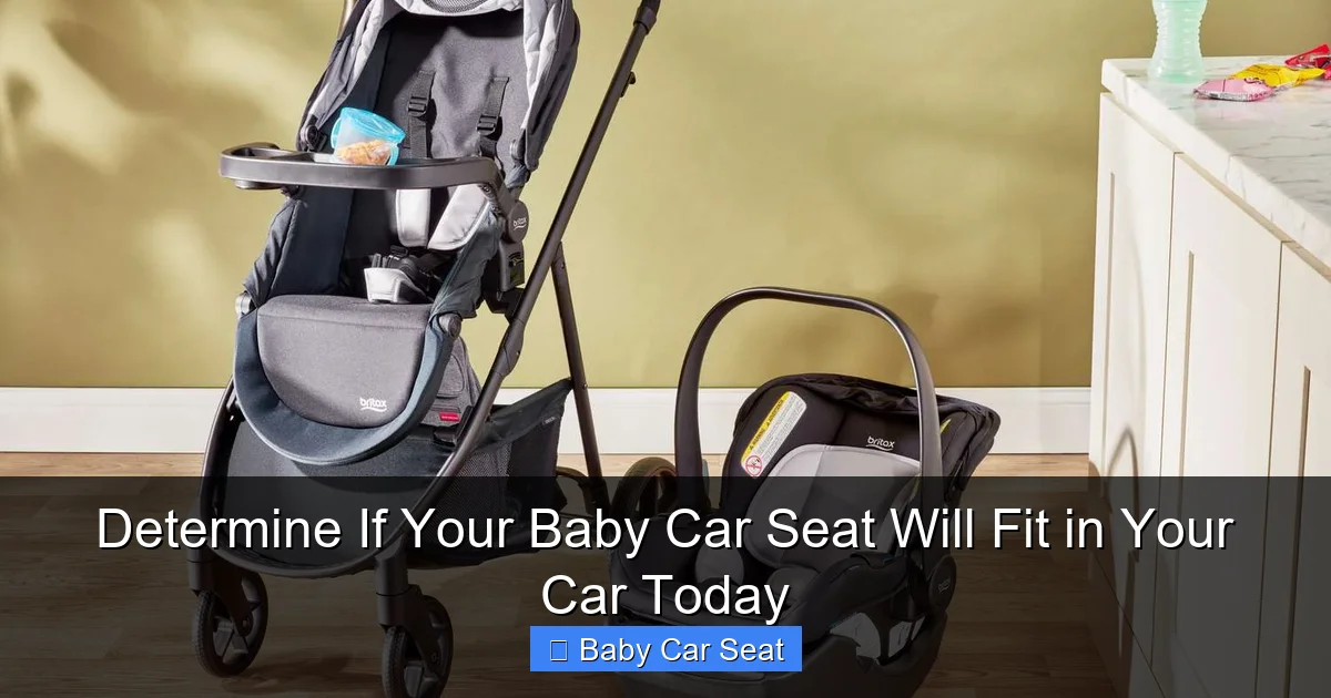 Determine If Your Baby Car Seat Will Fit in Your Car Today