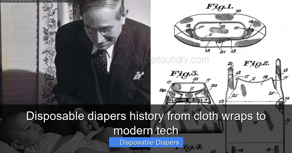 Disposable diapers history from cloth wraps to modern tech