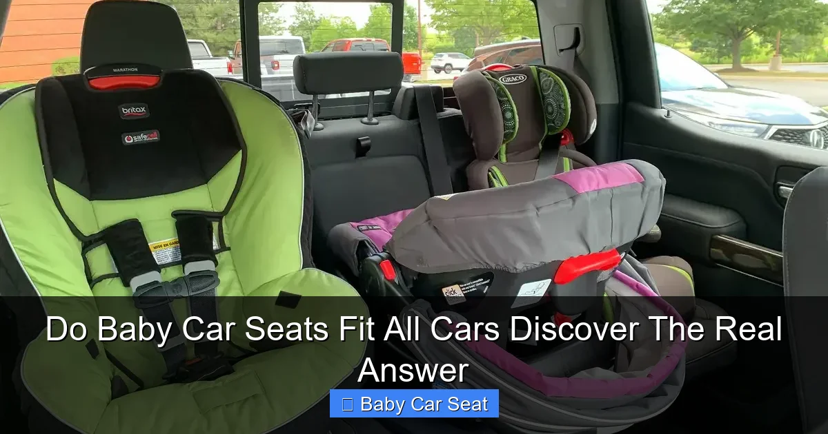 Do Baby Car Seats Fit All Cars Discover The Real Answer