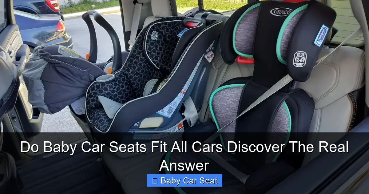 Do Baby Car Seats Fit All Cars Discover The Real Answer