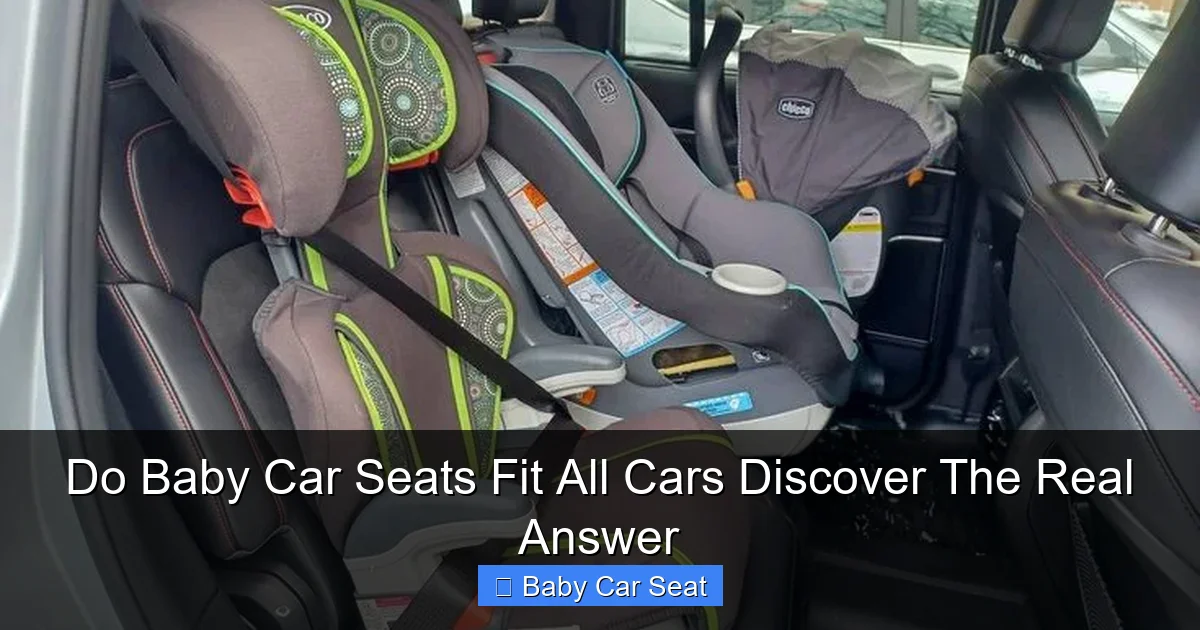 Do Baby Car Seats Fit All Cars Discover The Real Answer