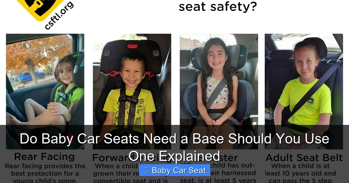 Do Baby Car Seats Need a Base Should You Use One Explained