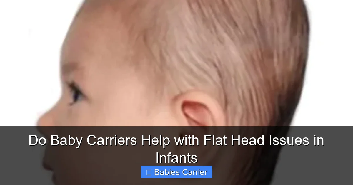 Do Baby Carriers Help with Flat Head Issues in Infants