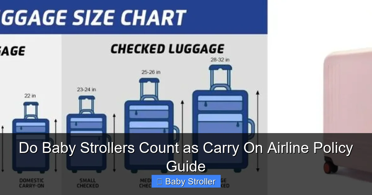 Do Baby Strollers Count as Carry On Airline Policy Guide