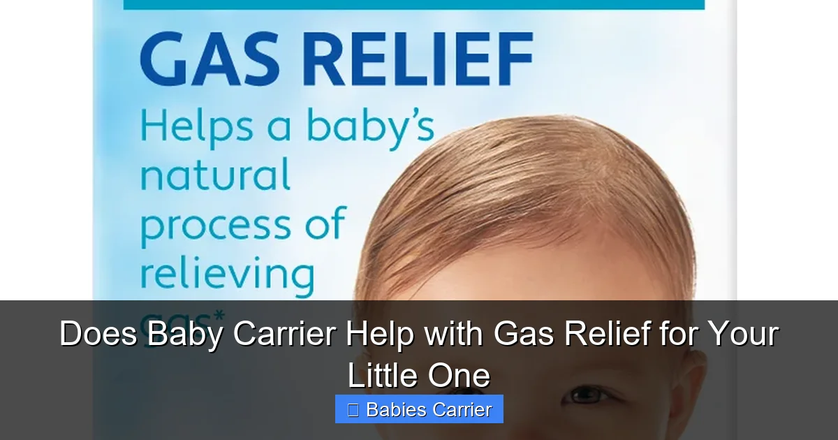 Does Baby Carrier Help with Gas Relief for Your Little One