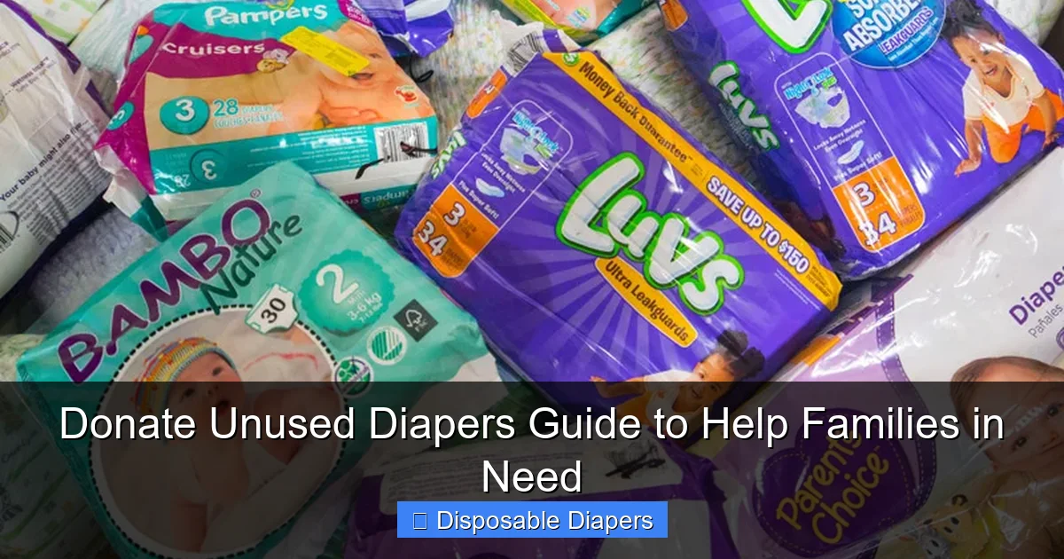 Donate Unused Diapers Guide to Help Families in Need