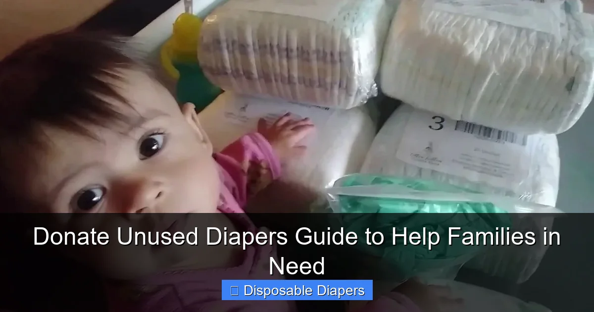 Donate Unused Diapers Guide to Help Families in Need