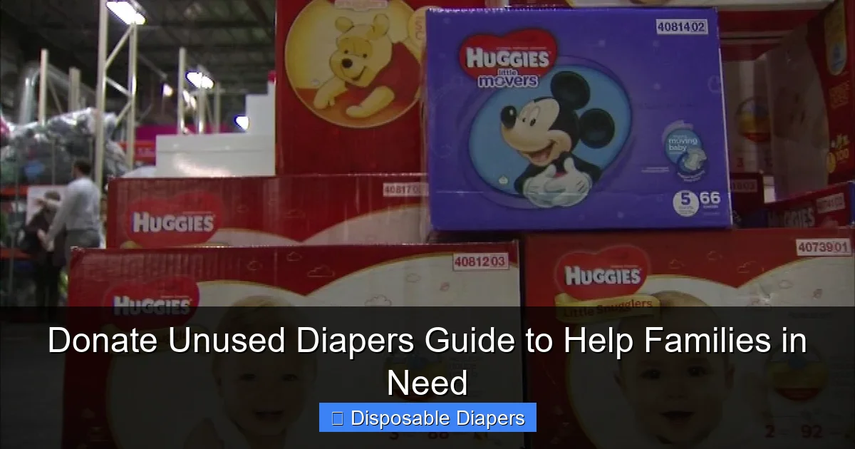 Donate Unused Diapers Guide to Help Families in Need