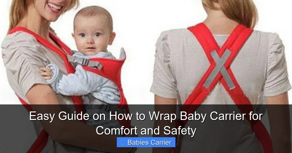 Easy Guide on How to Wrap Baby Carrier for Comfort and Safety