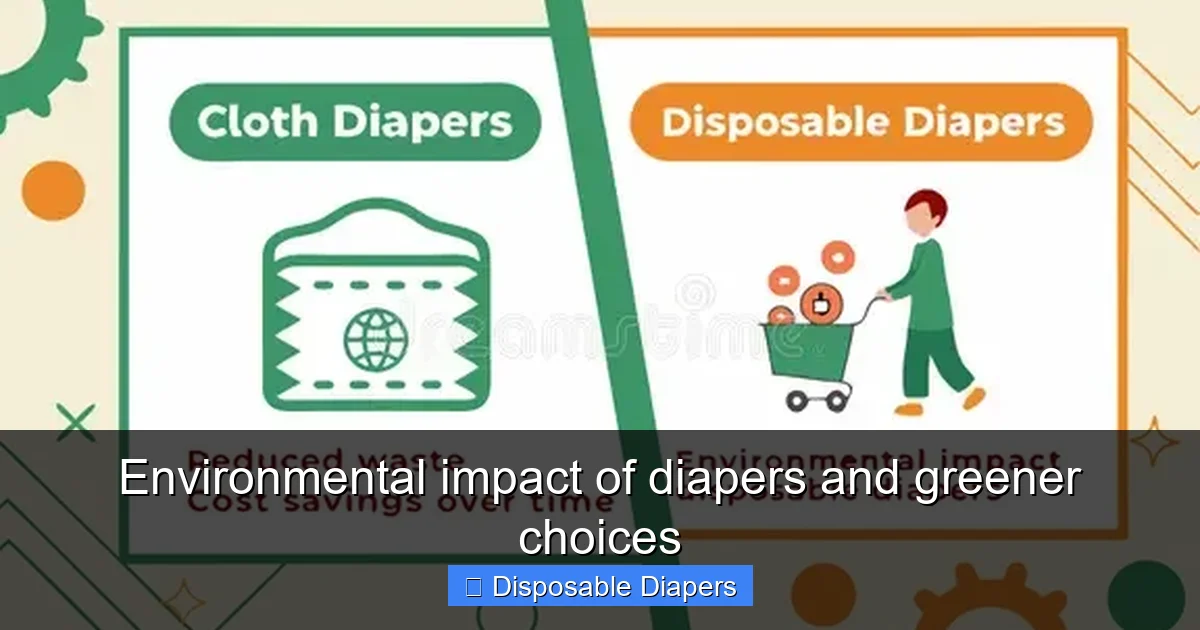 Environmental impact of diapers and greener choices