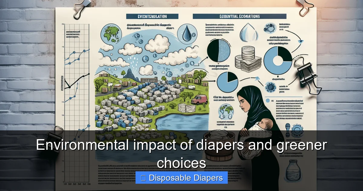 Environmental impact of diapers and greener choices