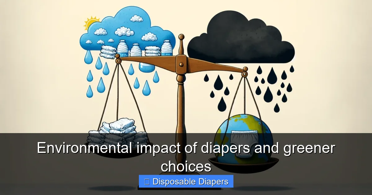 Environmental impact of diapers and greener choices