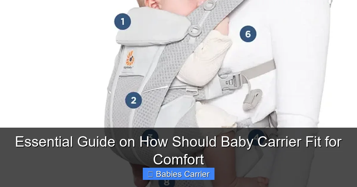 Essential Guide on How Should Baby Carrier Fit for Comfort