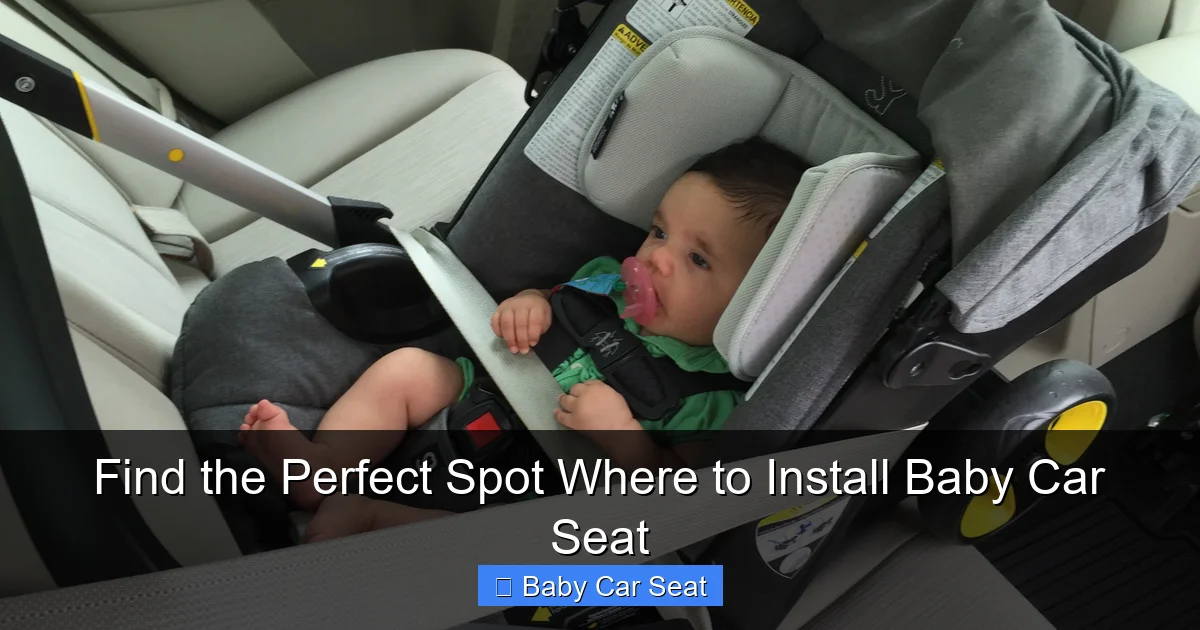 Find the Perfect Spot Where to Install Baby Car Seat