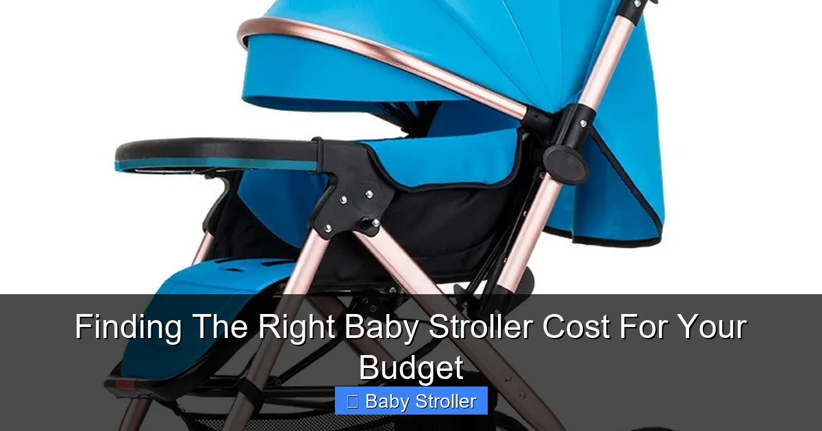 Finding The Right Baby Stroller Cost For Your Budget