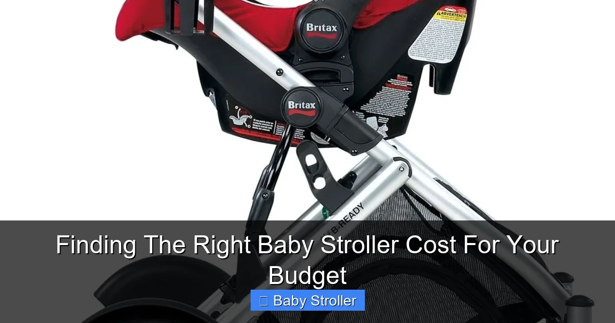 Finding The Right Baby Stroller Cost For Your Budget