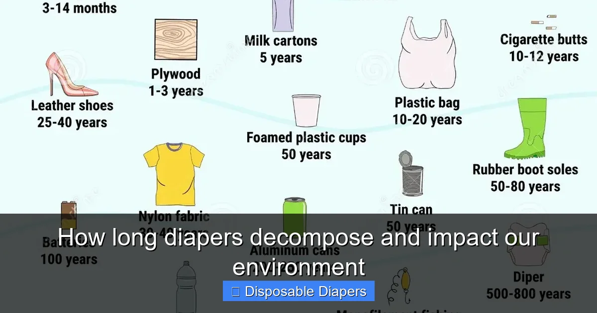 How long diapers decompose and impact our environment