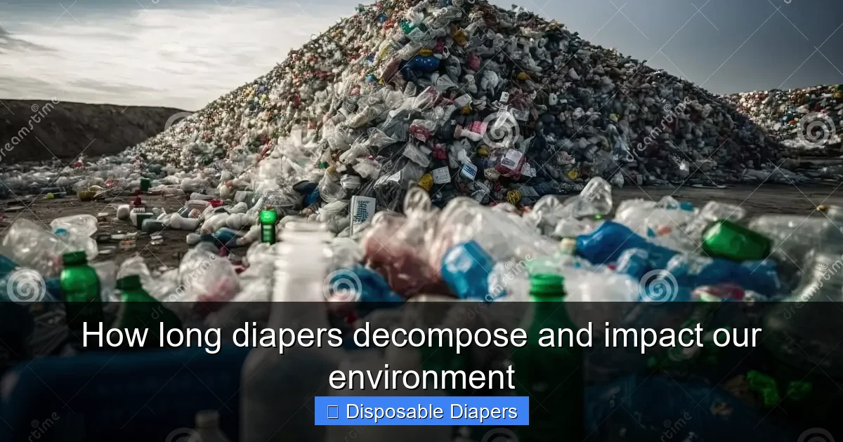 How long diapers decompose and impact our environment