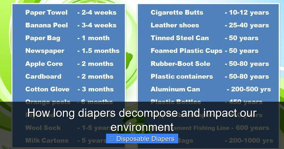 How long diapers decompose and impact our environment