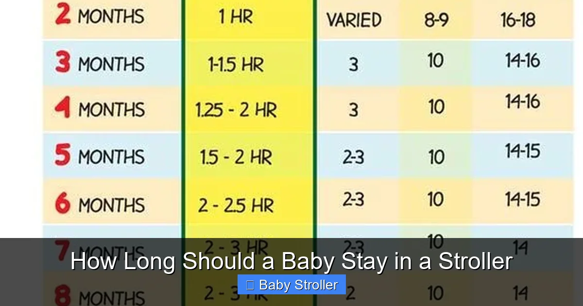 How Long Should a Baby Stay in a Stroller