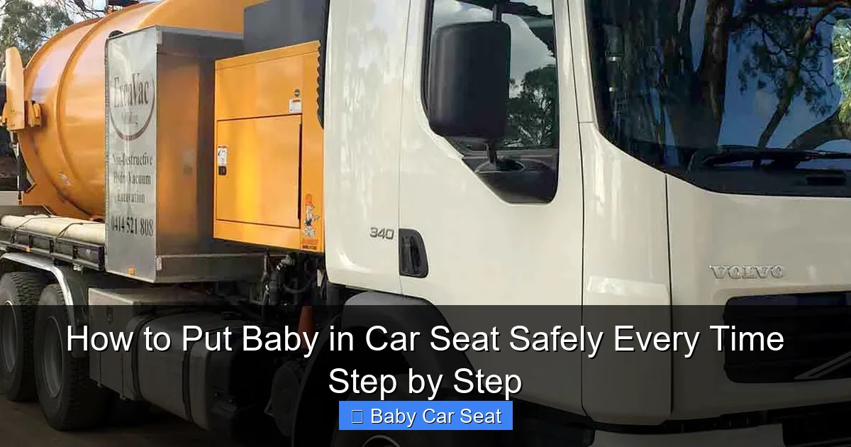 How to Put Baby in Car Seat Safely Every Time Step by Step