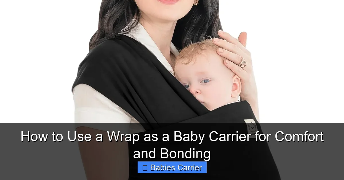 How to Use a Wrap as a Baby Carrier for Comfort and Bonding