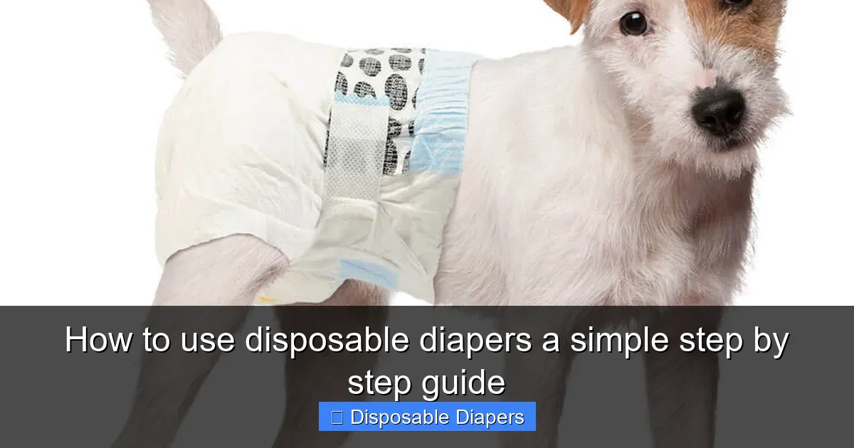 How to use disposable diapers a simple step by step guide
