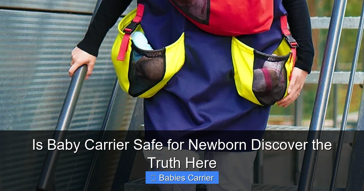 Is Baby Carrier Safe for Newborn Discover the Truth Here