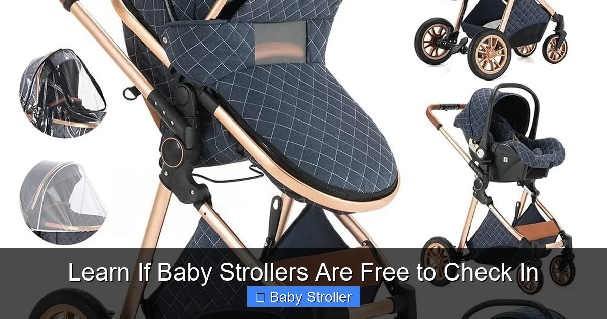 Learn If Baby Strollers Are Free to Check In