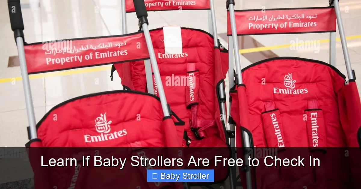 Learn If Baby Strollers Are Free to Check In