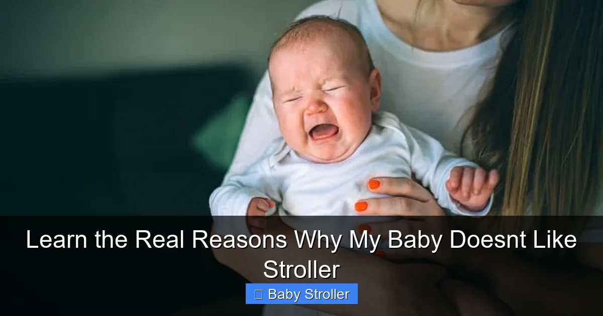 Learn the Real Reasons Why My Baby Doesnt Like Stroller