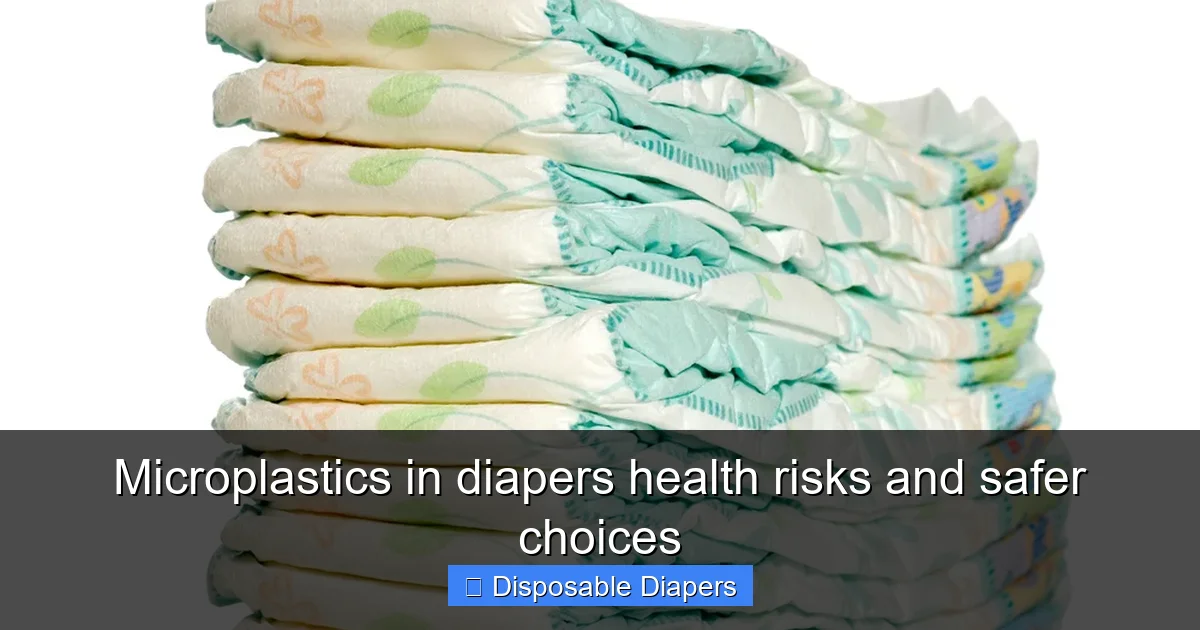 Microplastics in diapers health risks and safer choices