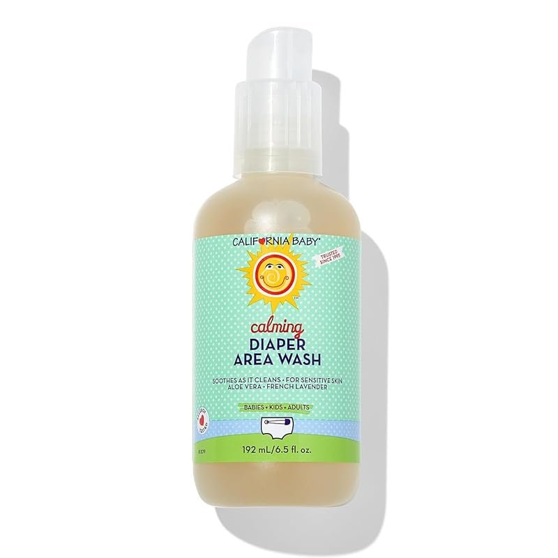 California Baby Diaper Spray 6.5 oz gentle aloe cleansing spray cleans