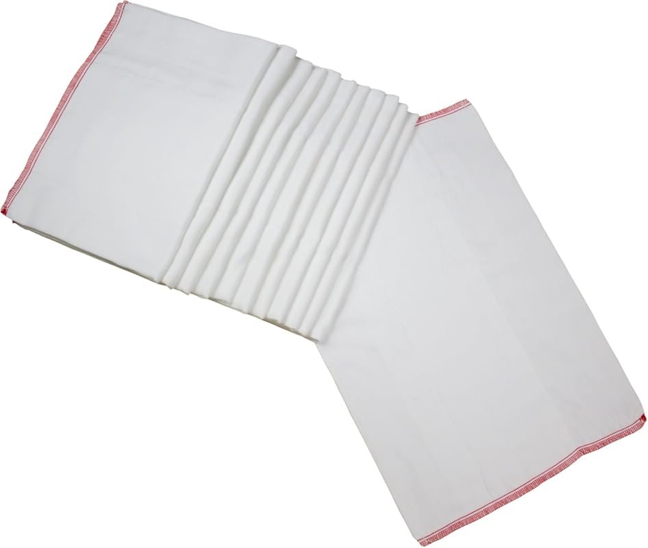 OsoCozy Prefold Cloth Diapers Dozen 100% Cotton Soft Absorbent Durable