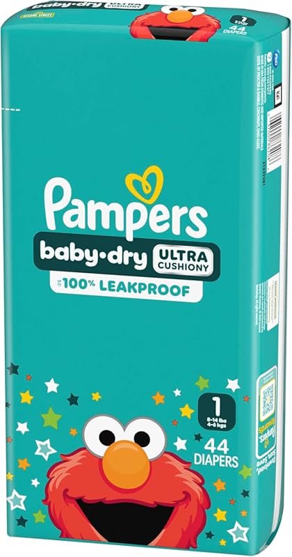 Pampers Baby Dry Size 1 Disposable Infant Diapers
